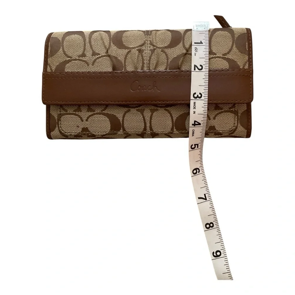 Coach Brown Tri-Fold Wallet